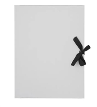 Mappe A1+ (62,50x87 cm) m/bændel 1,5mm GRÅ syrefri karton med 3 klapper udstandset 